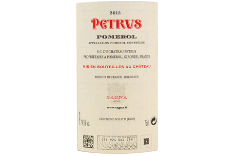 POMEROL GRAND VIN PETRUS 2015 - CHATEAU PETRUS