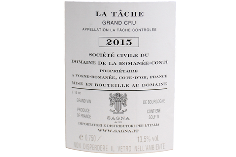 LA TÂCHE GRAND CRU MONOPOLE 2015 - DOMAINE DE LA ROMANÉE-CONTI
