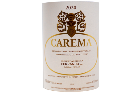 CAREMA DOC "ETICHETTA BIANCA" 2020 - FERRANDO
