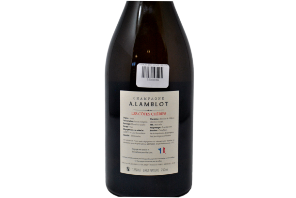CHAMPAGNE BRUT NATURE "LES CÔTES CHÉRIES" - A. LAMBLOT (500 BOTTIGLIE PRODOTTE)