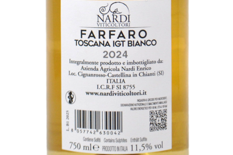 TOSCANA IGT BIANCO "FARFARO" 2024 - NARDI VITICOLTORI