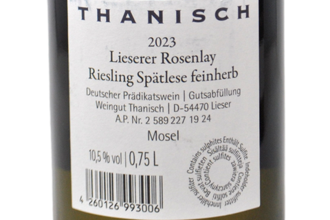 RIESLING LIESERER ROSENLAY SPÄTLESE FEINHERB 2023 - WEINGUT THANISCH