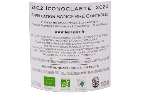 SANCERRE ROUGE "ICONOCLASTE" 2022 - DOMAINE FOUASSIER