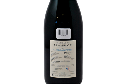 CHAMPAGNE BRUT NATURE "LA VIGNE À VOVONE" - A. LAMBLOT (300 BOTTIGLIE PRODOTTE)