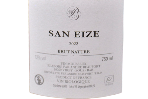 METHODE CHAMPENOISE ROSE' BRUT NATURE "SAN EIZE" 2022 - ANDRE BEAUFORT