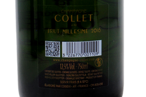 CHAMPAGNE BRUT PREMIER CRU MILLÉSIMÉ 2016 - CHAMPAGNE COLLET