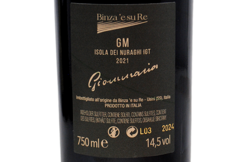 ISOLA DEI NURAGHI ROSSO IGT "GIOMMARIA" 2021 - BINZA 'E SU RE