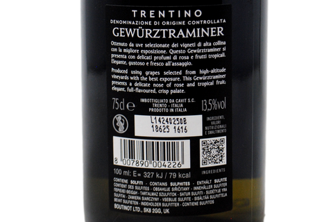 TRENTINO DOC GEWÜRZTRAMINER "TERRAZZE DELLA LUNA" 2024 - CAVIT