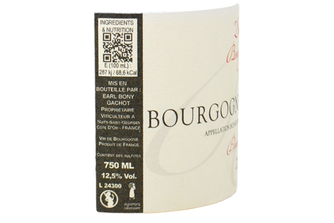 BOURGOGNE CÔTE D'OR PINOT NOIR 2024 - DOMAINE BONY GACHOT