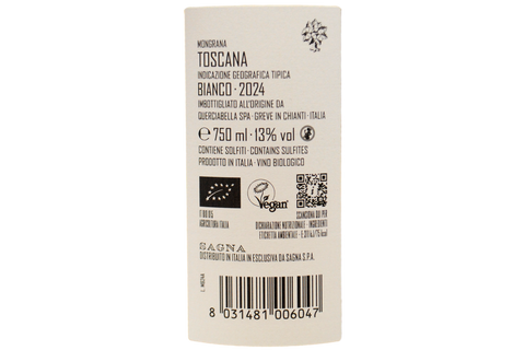 TOSCANA IGT BIANCO "MONGRANA" 2024 - AGRICOLA QUERCIABELLA