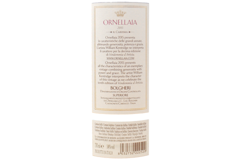 BOLGHERI SUPERIORE DOC ETICHETTA D'ARTISTA "IL CARISMA" 2015 - ORNELLAIA