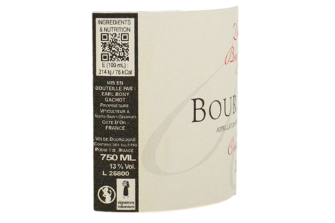 BOURGOGNE CHARDONNAY 2025 - DOMAINE BONY GACHOT