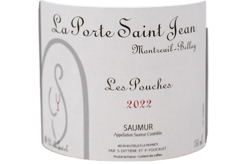 SAUMUR ROUGE AOC "LES POCHES" 2019 - LA PORTE SAINT JEAN
