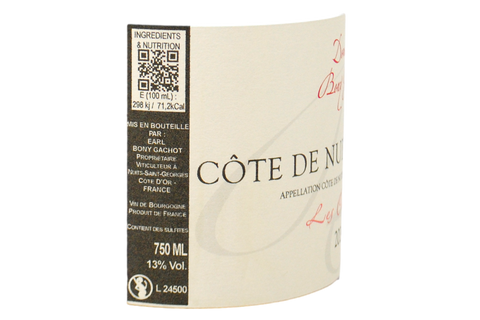 CÔTE DE NUITS-VILLAGES PINOT NOIR "LES CHAILLOTS" 2024 - DOMAINE BONY GACHOT