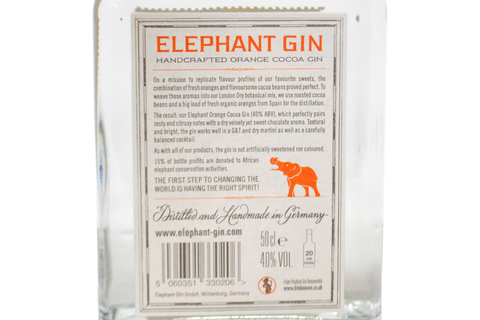 GIN ELEPHANT "ORANGE & COCOA" 0,5 L - ELEPHANT GIN
