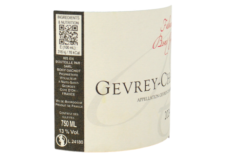 GEVREY-CHAMBERTIN 2024 - DOMAINE BONY GACHOT