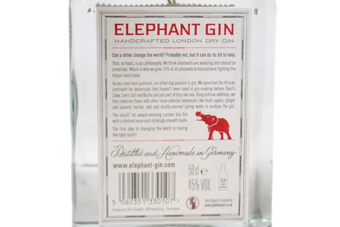 LONDON DRY GIN « ELEPHANT GIN » 0,5 L - ELEPHANT GIN