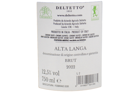 ALTA LANGA BRUT DOCG 2022 - DELTETTO