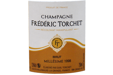 CHAMPAGNE BRUT MILLESIME 1998 - CHAMPAGNE FREDERIC TORCHET RECOLTANT-MANIPULANT
