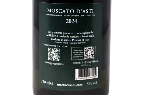 MOSCATO D'ASTI DOCG "STREV" 2024 - MARENCO
