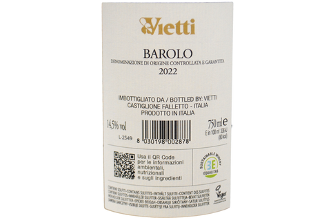 BAROLO DOCG 2022 - VIETTI