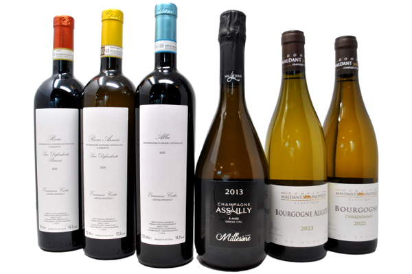 DUE COLOSSI SI INCONCOTRANO - TASTING BOX - 5 BOTTIGLIE + ASSAILLY IN REGALO