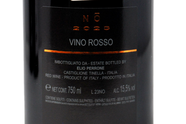 VINO ROSSO "NO" 2023 - PERRONE ELIO