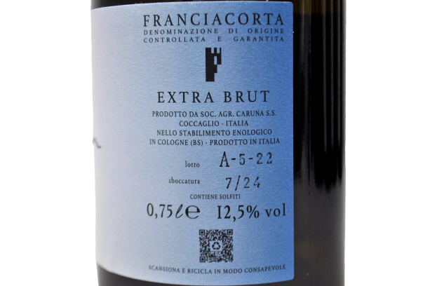 FRANCIACORTA EXTRA BRUT BLANC DE BLANCS - CARUNA