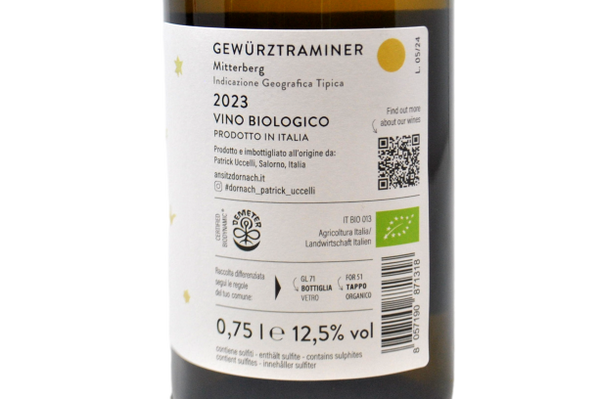 MITTERBERG IGT GEWURZTRAMINER BIO "LOUIS 53" 2023 - DORNACH - PATRICK UCCELLI