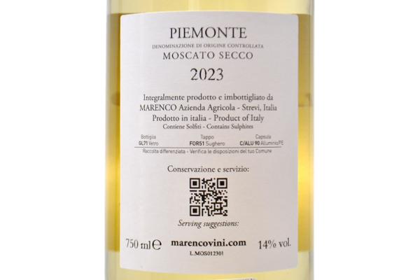 PIEMONTE DOC MOSCATO SECCO "MA MÙ" 2023 - MARENCO