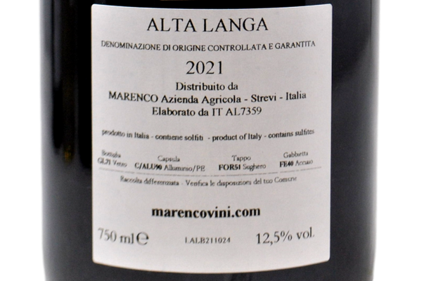 ALTA LANGA BRUT BLANC DE NOIRS DOCG 2021 - MARENCO