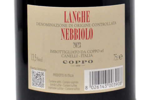 LANGHE NEBBIOLO DOC 2023 - COPPO
