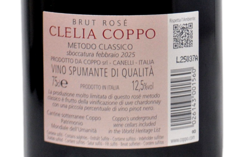METODO CLASSICO BRUT ROSE "CLELIA COPPO" 2022 - COPPO