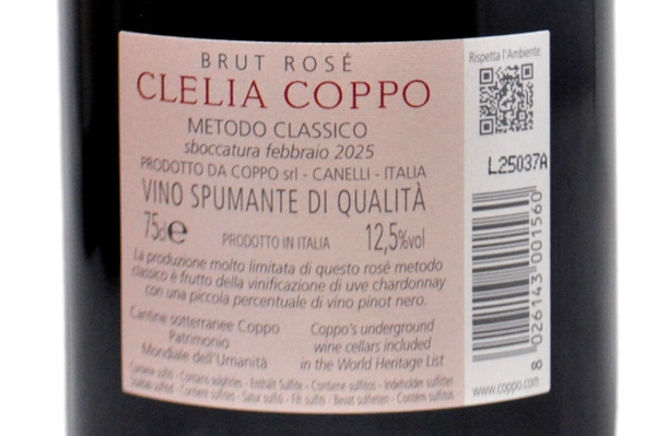 METODO CLASSICO BRUT ROSE "CLELIA COPPO" 2022 - COPPO