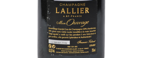Coffret CHAMPAGNE EXTRA BRUT GRAND CRU "OUVRAGE" - LALLIER
