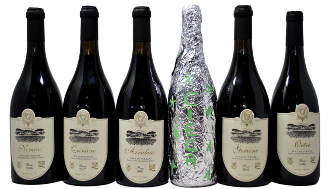 TASTING BOX "FEUDI DELLA MEDUSA" LIMITED EDITION - 5 BOTTIGLIE + CIECA IN OMAGGIO