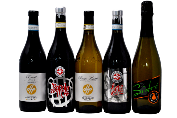 TASTING BOX "I GARAGISTI DI LA MORRA " - 5 BOTTIGLIE - BORGOGNO RIVATA - SPEDIZIONE GRATUITA