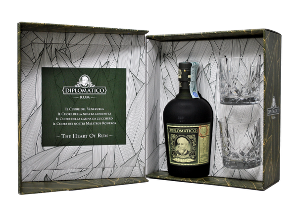 RUM RESERVA EXCLUSIVA "DIPLOMATICO" GIFT GLASS PACK (2 BICCHIERI) - DISTILERIAS UNIDAS