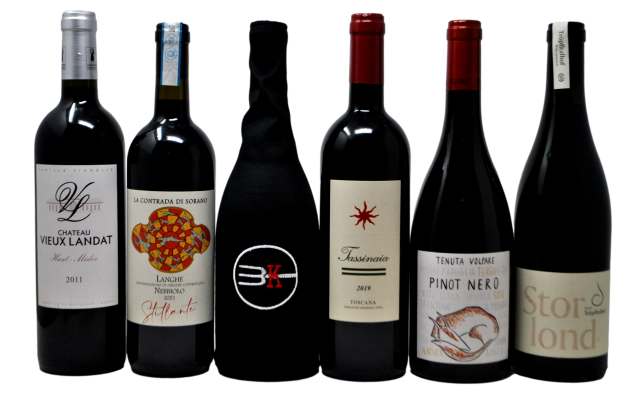 BLIND TASTING BOX "RED VIBES" - 5 BOTTIGLIE + UNA ALLA CIECA + CALZA FIRMATA 3KWINE IN OMAGGIO