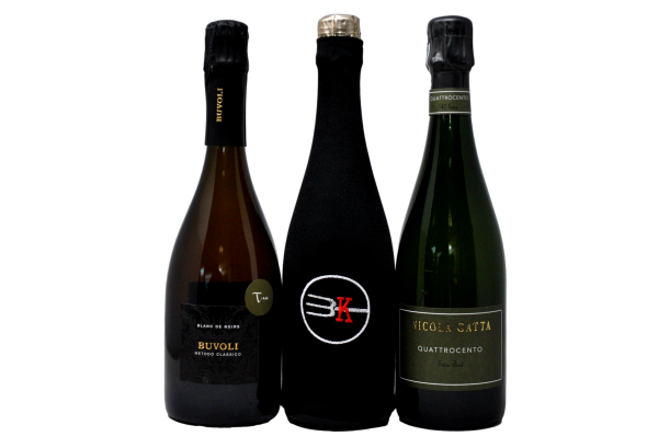 TASTING BOX "BUBBLES EXPERIENCE" - 3 BOTTIGLIE + CALZA FIRMATA 3K IN OMAGGIO