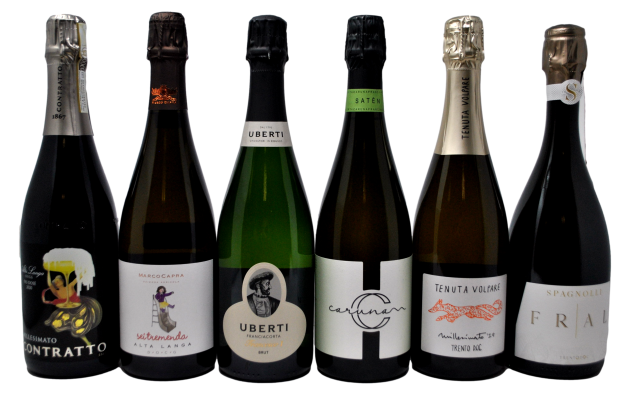 BOX DEGUSTAZIONE "ALTA LANGA VS FRANCIACORTA VS TRENTO" - 6 BOTTIGLIE