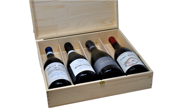 TASTING BOX LIMITED EDITION "3K WINE BEST SELLERS 2024" - 4 BOTTIGLIE + CASSETTA DI LEGNO OMAGGIO