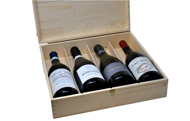 TASTING BOX LIMITED EDITION "3K WINE BEST SELLERS 2024" - 4 BOTTIGLIE + CASSETTA DI LEGNO OMAGGIO