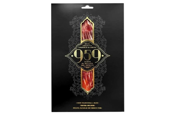 JAMON DE BELLOTA 100% IBERICO TAGLIATO A MANO "959" 80GR - CONSORCIO DE JABUGO