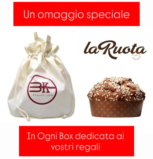 CHRISTMAS BOX - 6 BOTTIGLIE + PANETTONE LA RUOTA IN REGALO