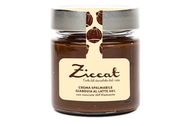 VASETTO CREMA SPALMABILE GIANDUIA 50% CON LATTE 220 GR - ZICCAT