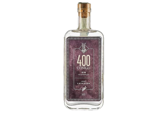 ITALIAN PREMIUM DRY GIN "VOLUME 5 LAVANDER" 0,50 L - 400 CONIGLI