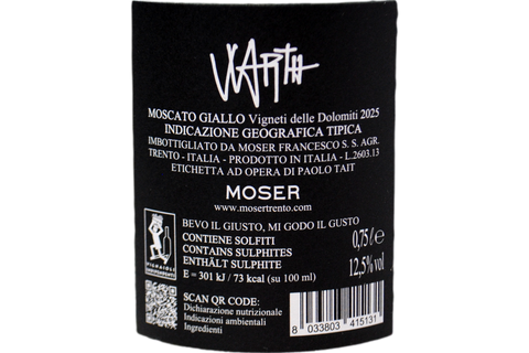 VIGNETI DELLE DOLOMITI DOC MOSCATO GIALLO "WARTH" 2025 - MOSER