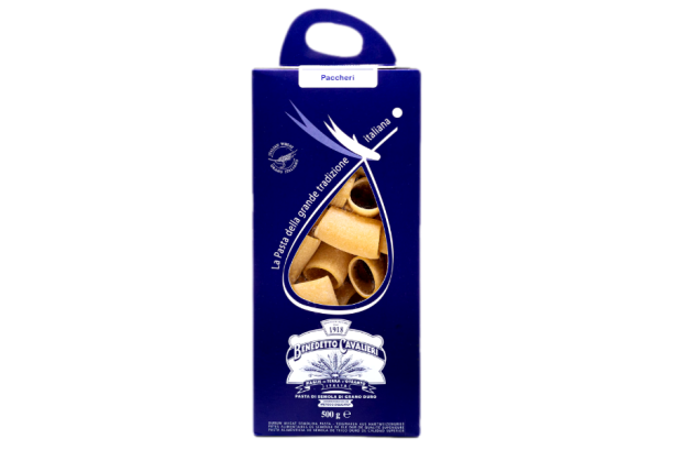 PASTA DI SEMOLA DI GRANO DURO "PACCHERI" 500 GR - BENEDETTO CAVALIERI