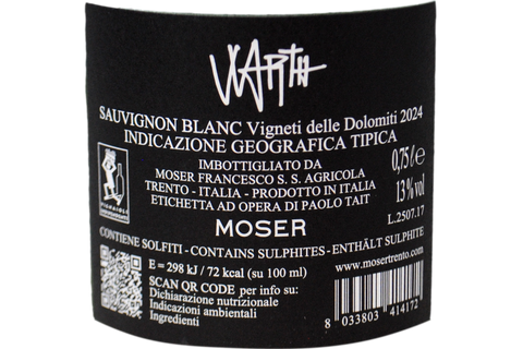VIGNETI DELLE DOLOMITI DOC SAUVIGNON BLANC "WARTH" 2024 - MOSER